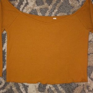 Pacsun Off-The-Shoulder Cropped Top